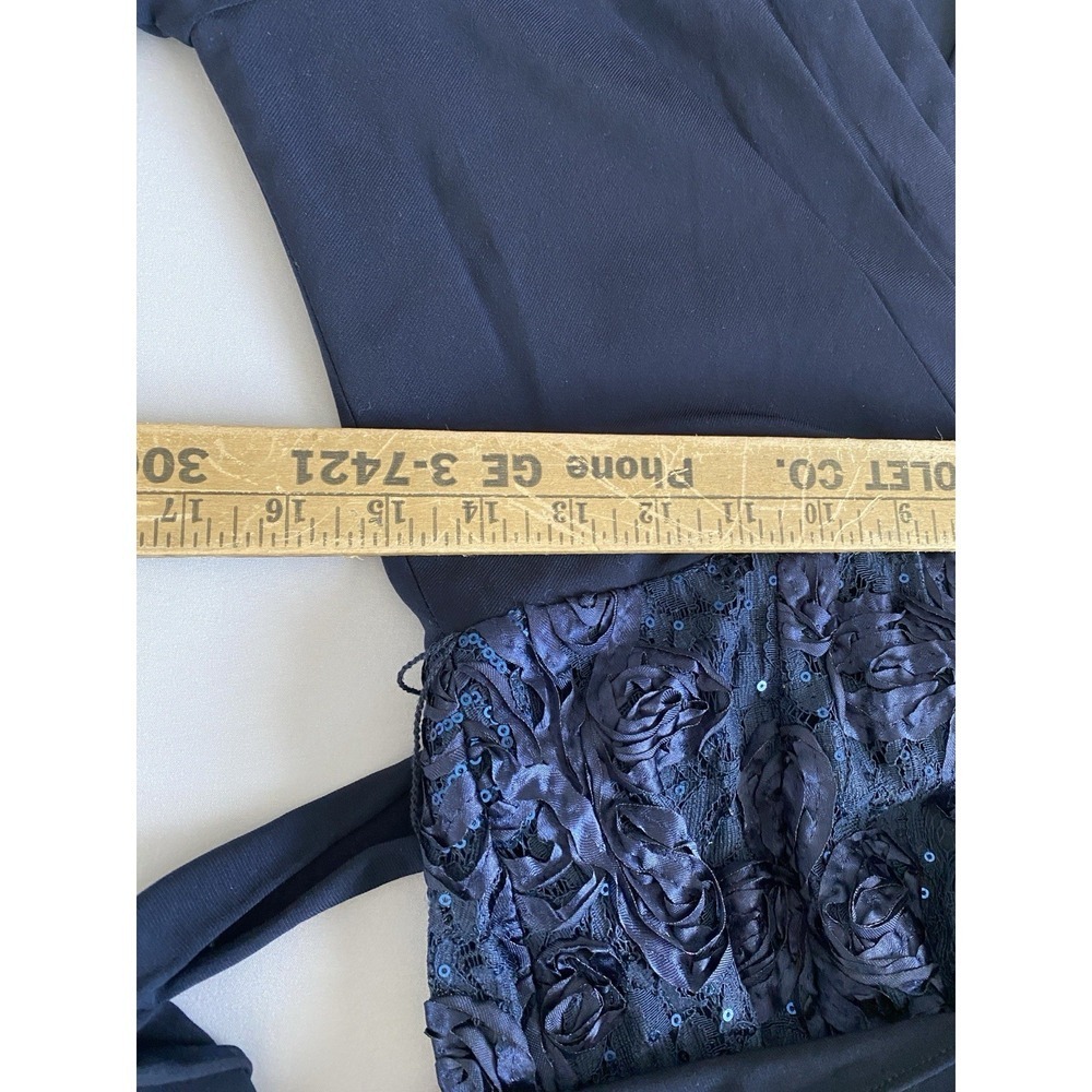 Autumn Wedding Guest Dress Alex Evenings Navy Dress Size 10 Party Gala - Picture 8 of 12